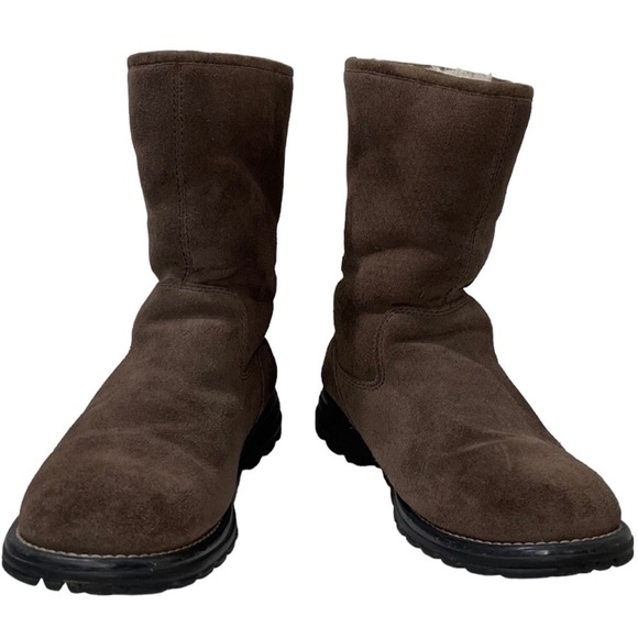 UGG Langley, Suede, fully lined sheepskin boots Size 7 GUC - Picture 3 of 11